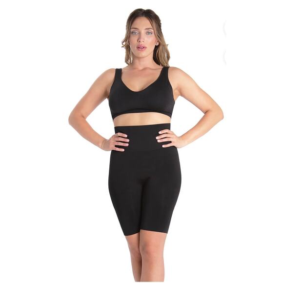 MeMoi Black XL High-Waisted Seamless Firming Thigh Shaper - Picture 5 of 13